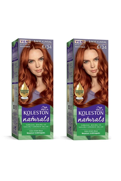 Naturals Saç Boyası Bakır Kumral 6/34 2x Paket ürün görseli 1