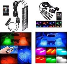 12 Ledli Ayak Altı LED Sese Duyarlı Rgb Kumandalı - 3