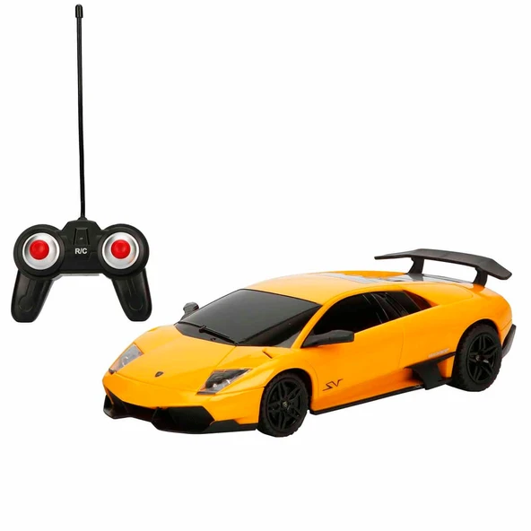 Suncon 1:24 Lamborghini Murcielago SV Işıklı Uzaktan Kumandalı Araba 39403 Sarı ürün görseli 1