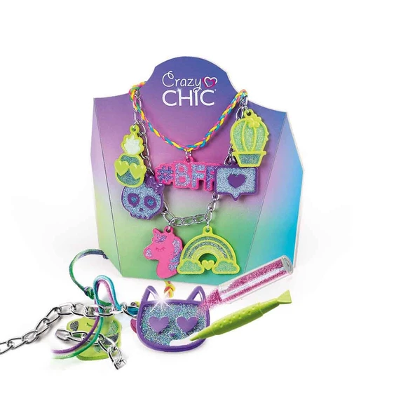 Clementoni Crazy Chic Renkli Takılar Tasarım Seti - Resim 2