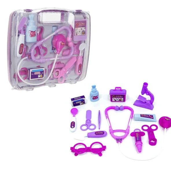 Junior Doc Çantalı Doktor Seti 13 Parça ürün görseli 1