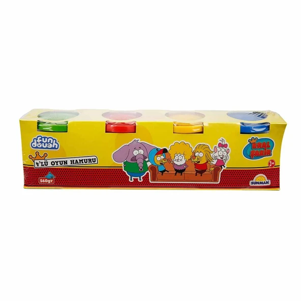 Crafy Kral Şakir 4'lü Oyun Hamuru 560 g
