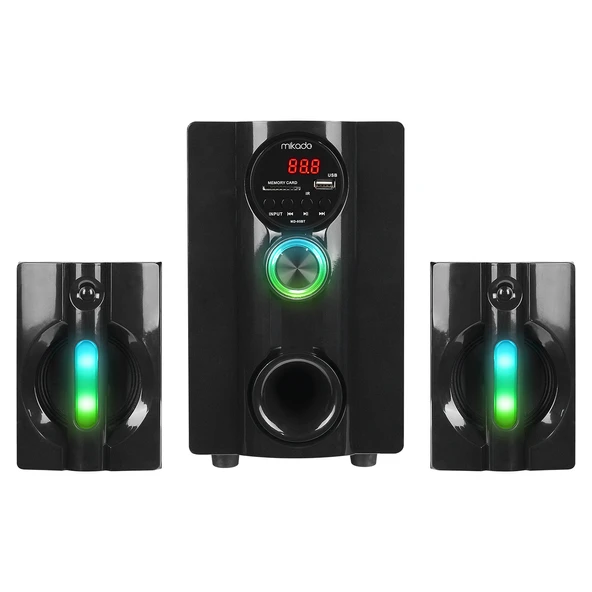 Mikado MD-95BT 2+1 20W Siyah Multimedya FM/BT/SD/USB Speaker Hoparlör - 2