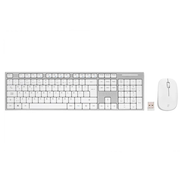 EVEREST KM-6063 BEYAZ/GRİ KABLOSUZ Q MULTIMEDYA KLAVYE+MOUSE SET