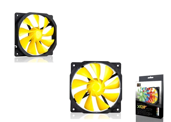 Xigmatek XOF-F1256 120*120*25mm Sarı Kasa Fanı