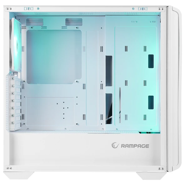 Rampage CRAFT Beyaz Mesh Type-C*1+Usb3.0*2+Hd Audio 1*14CM+3*12CM ARGB Fan ATX Mid-T Gaming Oyuncu Kasası - 4