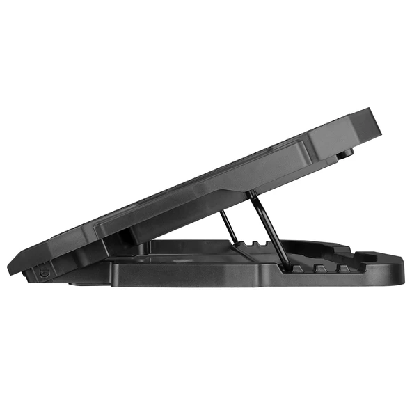 Rampage AD-RC4 Mavi Ledli 2*125mm+2*70mm Işıklı Fan 15"-17" Notebook Soğutucu Stand - 4