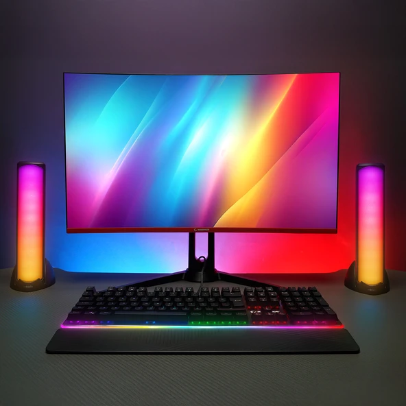 Mikado MD-183 2.0 3W*2 Bluetooth Siyah RGB Aydınlatmalı USB + 3.5mm USB 5V Speaker Hoparlör - 3