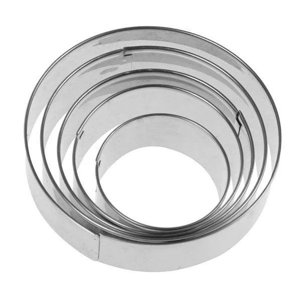 Kurabiye Kalıbı Metal Yuvarlak 5 Parça - 5