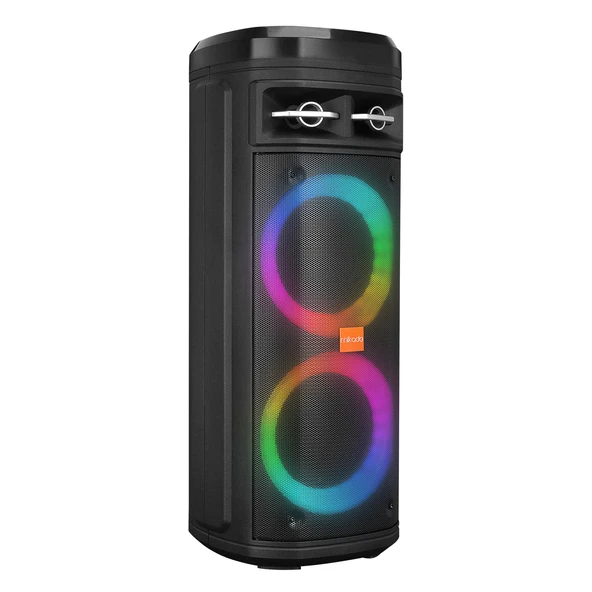 Mikado MD-BT106 30W USB/BT/TF/TWS Led Işıklı Kablosuz Mikrofonlu Toplantı-Parti Kule Hoparlör - Resim 2