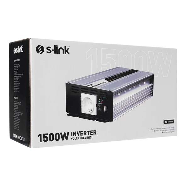 S-LINK SL-1500W 1500W DC12V-AC230V INVERTER - 4