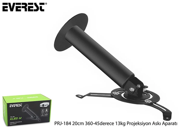 EVEREST PRJ-184 PROJEKSİYON ASKI APARATI (20 CM 360 - 45 DERECE - 13 KG)