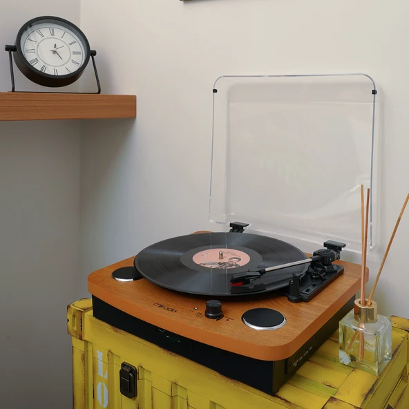 Mikado Nostalgia MN-P235 VOYAGER Pikap Ahşap USB-BT 3.5mm AUXIN&RCAO Destekli Müzik Kutusu - 5
