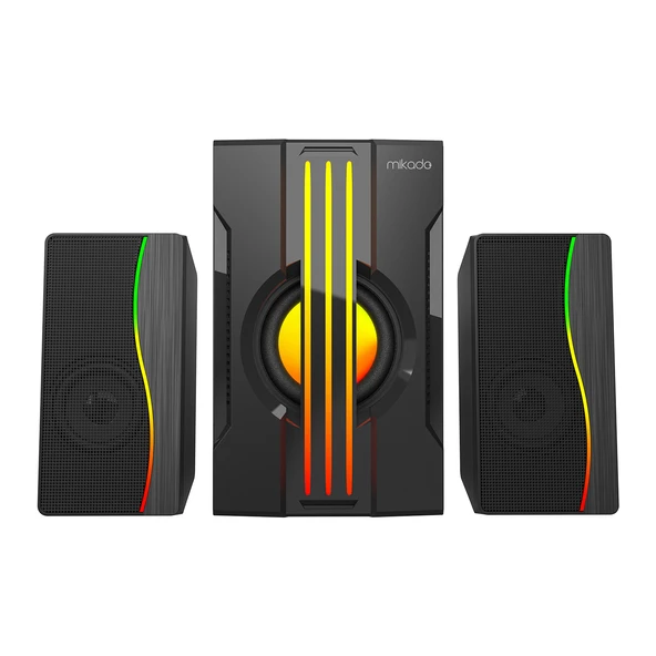 Mikado MD-254 2+1 25W(5w*2+15w) Usb+SD+Fm Bluetooth Destekli RGB Ses Sistemi - 3
