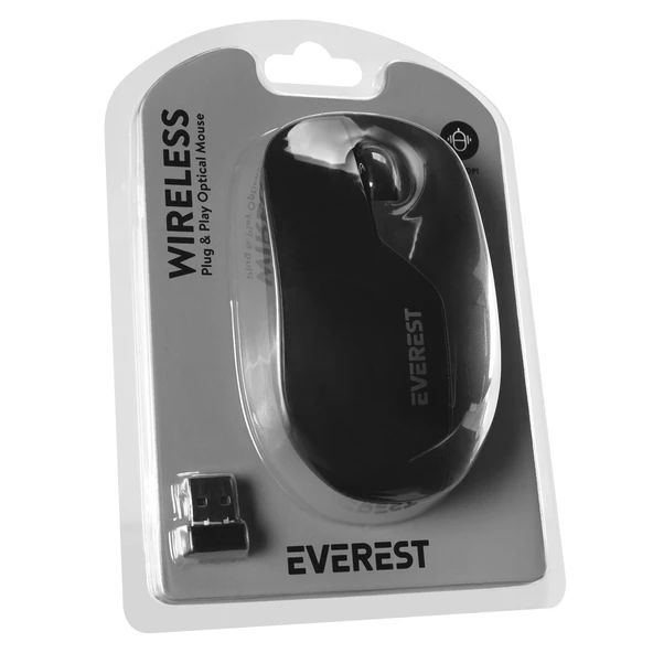 Everest SMW-973 Usb Siyah 2.4Ghz Kablosuz Mouse - 4
