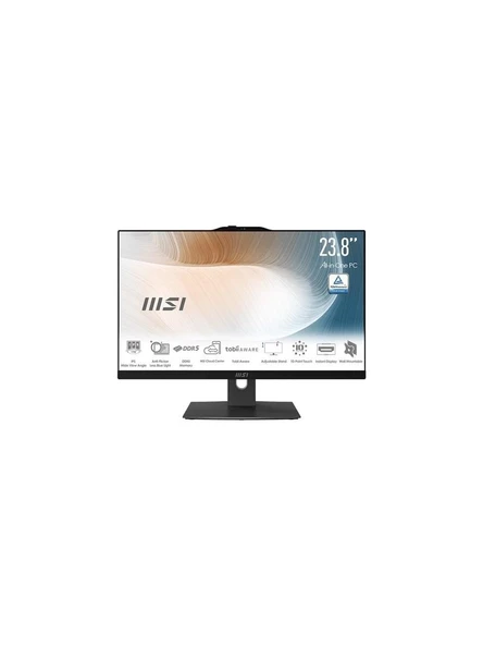 MSI Modern AM242TP 12M-1678XTR i5-1235U 8GB 512GB SSD 23.8 FHD Touch FreeDOS All In One Pc