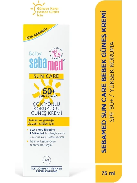 Sebamed Baby Sun Care Güneş Kremi 75ML 50+ Çok Yüksek Faktör Çoçuk (3 Lü Set) - 4