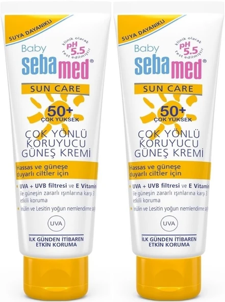 Sebamed Baby Sun Care Güneş Kremi 75ML 50+ Çok Yüksek Faktör Çoçuk (2 Li Set)