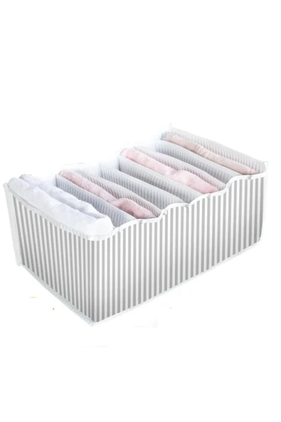 Akordiyon Çekmece  Düzenleyici Organizer 8 Gözlü L Beden Çorap Çamaşır Havlu Düzenleyici - 3