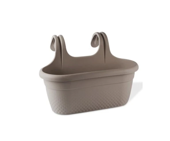 Omnipazar KRS-350 Dekoratif Plastik İnci Askılı Balkon Saksı 6.2 Litre - 4