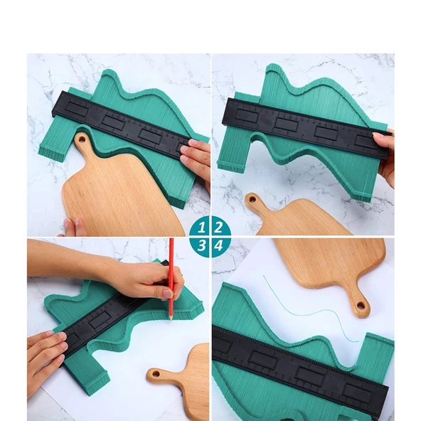 Şekil Profil Kontür Ölçer Kalıp Çıkarma Aparatı  12 Cm - 3