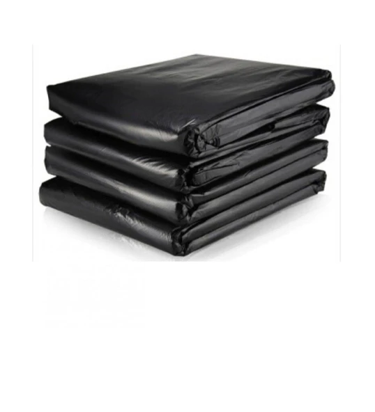 Siyah Dökme Market Poşeti Torbası - Hışır Atlet Poşet - Orta Boy - 27 x 50 Cm. - 1 Kg. - 2
