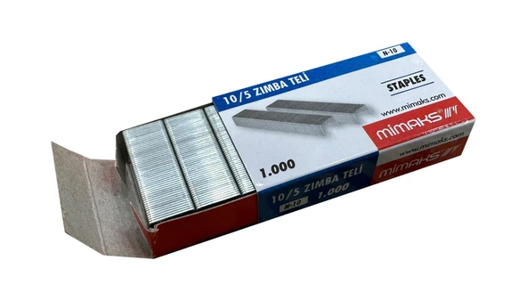 Mimaks Tel Zımba - Küçük Boy N/10 - Zımba Teli - 1000 Adetlik Kutu ürün görseli