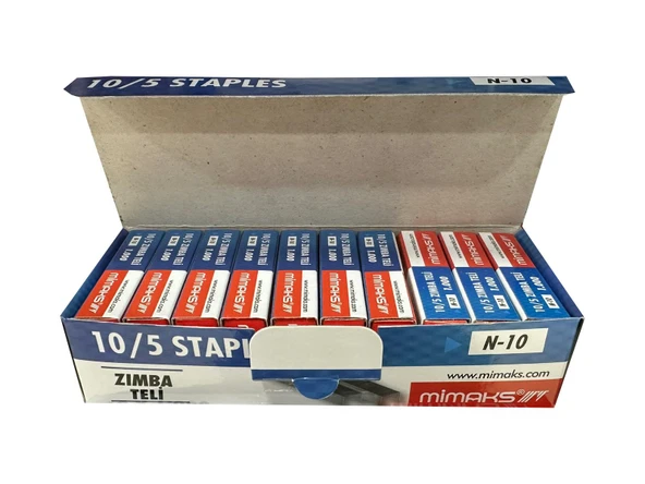 Mimaks Tel Zımba - Küçük Boy N/10 - Zımba Teli - 1000 Adetlik 10 Kutu - Resim 2