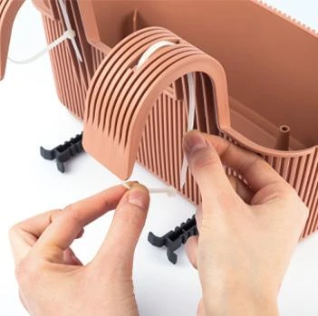 Omnipazar KRS-249 Dekoratif Plastik Pera Askılı Balkon Saksı 3.2 Litre - Resim 6