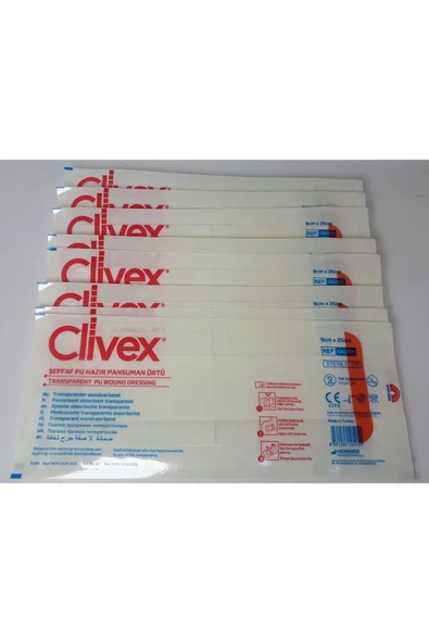 Clivex Şeffaf Pu Hazır Pansuman Örtüsü  9cmX25cm 25Adet - 3