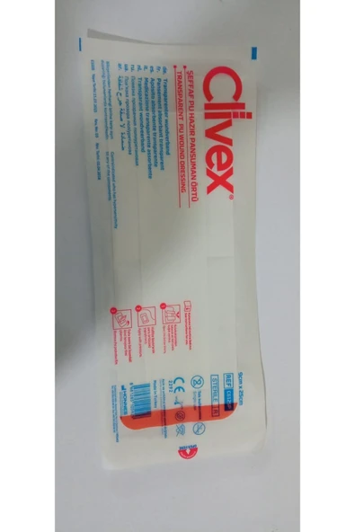 Clivex Şeffaf Pu Yara Örtüsü Clivex 9*25