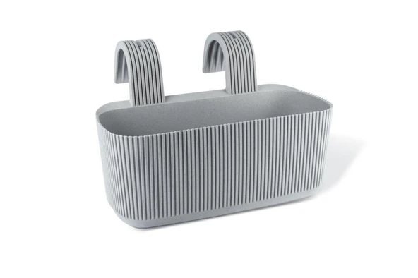 Omnipazar KRS-249 Dekoratif Plastik Pera Askılı Balkon Saksı 3.2 Litre - Resim 8