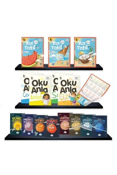 Öğretmen Evde Yayınları 1.Sınıf Yaz Tatil Kitabı Seti