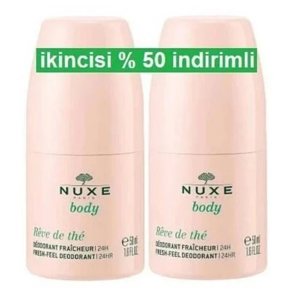 Nuxe Body Reve De The Roll-On Deodorant 50 ml - 2 Adet ürün görseli