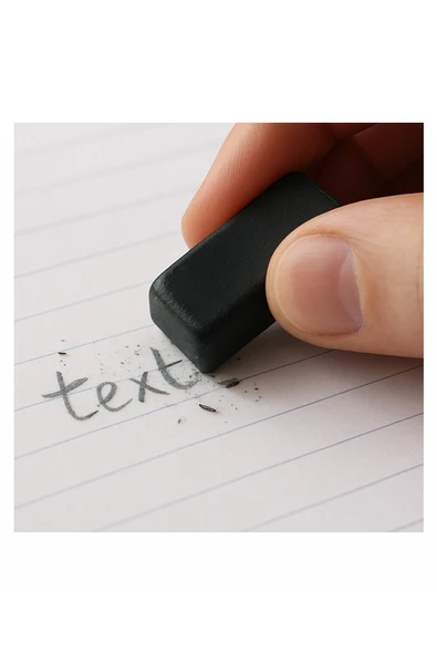 Orta Boy Siyah Silgi 1 Adet Rotring Sınav Silgisi İz Bırakmayan Tozsuz Sigi Kaliteli Orjinal - 2