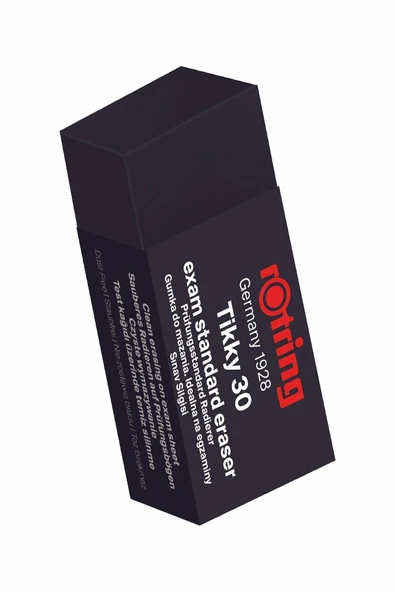 Orta Boy Siyah Silgi 1 Adet Rotring Sınav Silgisi İz Bırakmayan Tozsuz Sigi Kaliteli Orjinal