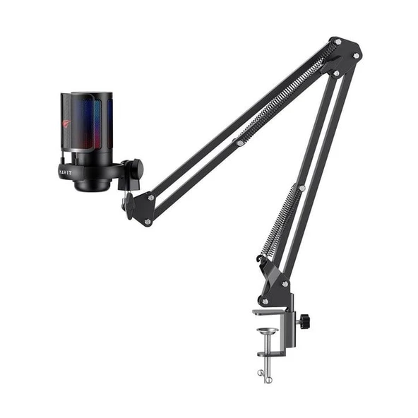 Havit Gamenote GK50 Pro Rgb Gaming Profesyonel Oyuncu Yayıncı Mikrofonu ve Masa Standı - 4