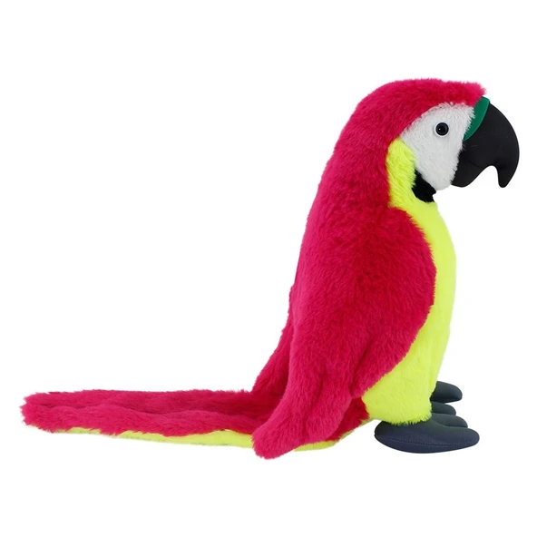 Neco Plush Fuşya Papağan 35 cm - Resim 3