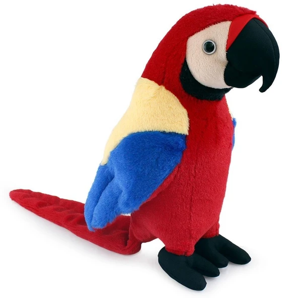 Neco Plush Kırmızı Papağan 35 cm - 2