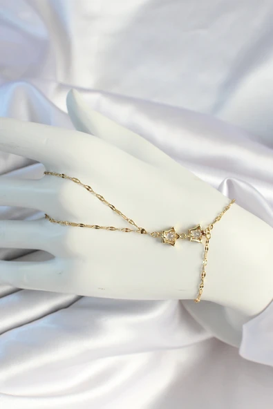 316L Çelik Zincirli Gold Renk Yıldız Şahmeran - TJ-SN663