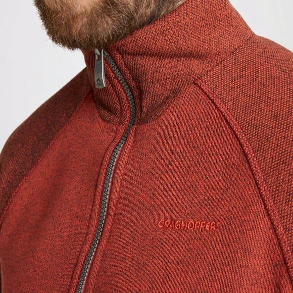 Craghoppers Barker HZ Fleece Erkek Polar-BORDO - 4