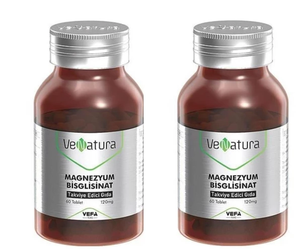 Venatura Magnezyum Bisglisinat 60 Tablet 2 Adet