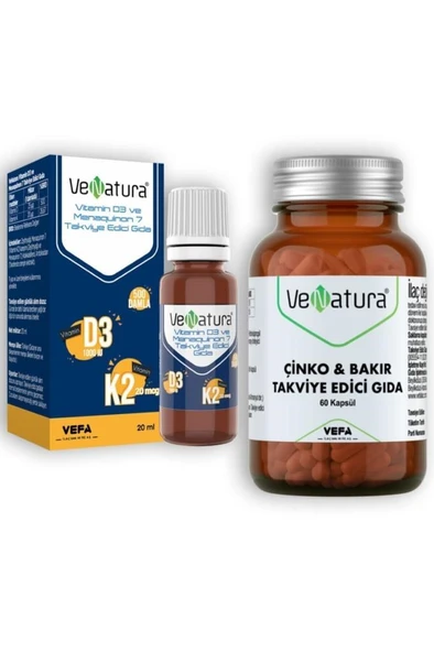 Venatura Çinko Bakır + D3 K2 Damla 20 ml ürün görseli