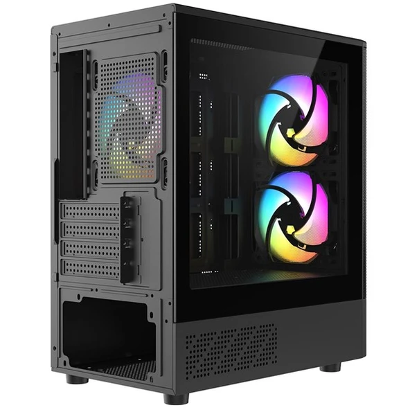 FRISBY 550W FC-8975B GAMING MICRO-TOWER PC KASASI - 6