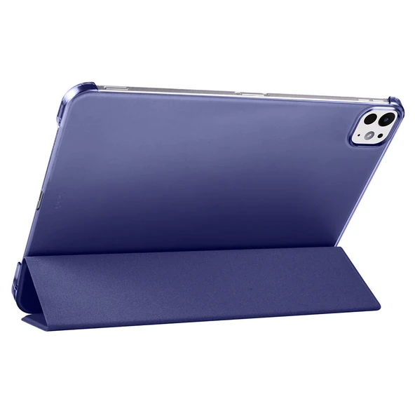 iPad Pro 11 2024 Smart Cover Kalem Bölmeli Standlı 1-1 Kılıf - 5