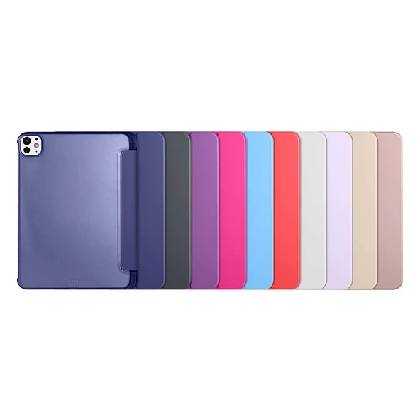iPad Pro 11 2024 Smart Cover Kalem Bölmeli Standlı 1-1 Kılıf - 8