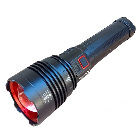 Powerdex PD-12500 50W 5000 Lümen Şarjlı Profesyonel Büyük Avcı Feneri Uzun Menzilli El Feneri Yüksek Işık Gücü Taşınabilir Aydınlatma - Resim 4