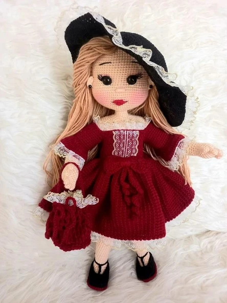 Prenses Lavinya Bebek Amigurumi Organik Oyuncak - 1