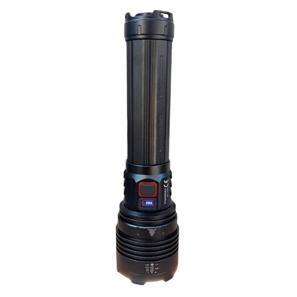 Powerdex PD-12500 50W 5000 Lümen Şarjlı Profesyonel Büyük Avcı Feneri Uzun Menzilli El Feneri Yüksek Işık Gücü Taşınabilir Aydınlatma - Resim 6