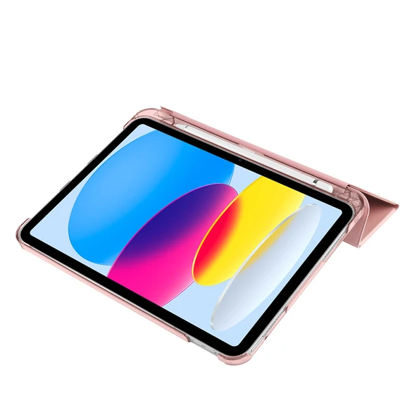 iPad 11.Nesil 2025 Smart Cover Kalem Bölmeli Standlı 1-1 Kılıf - 4